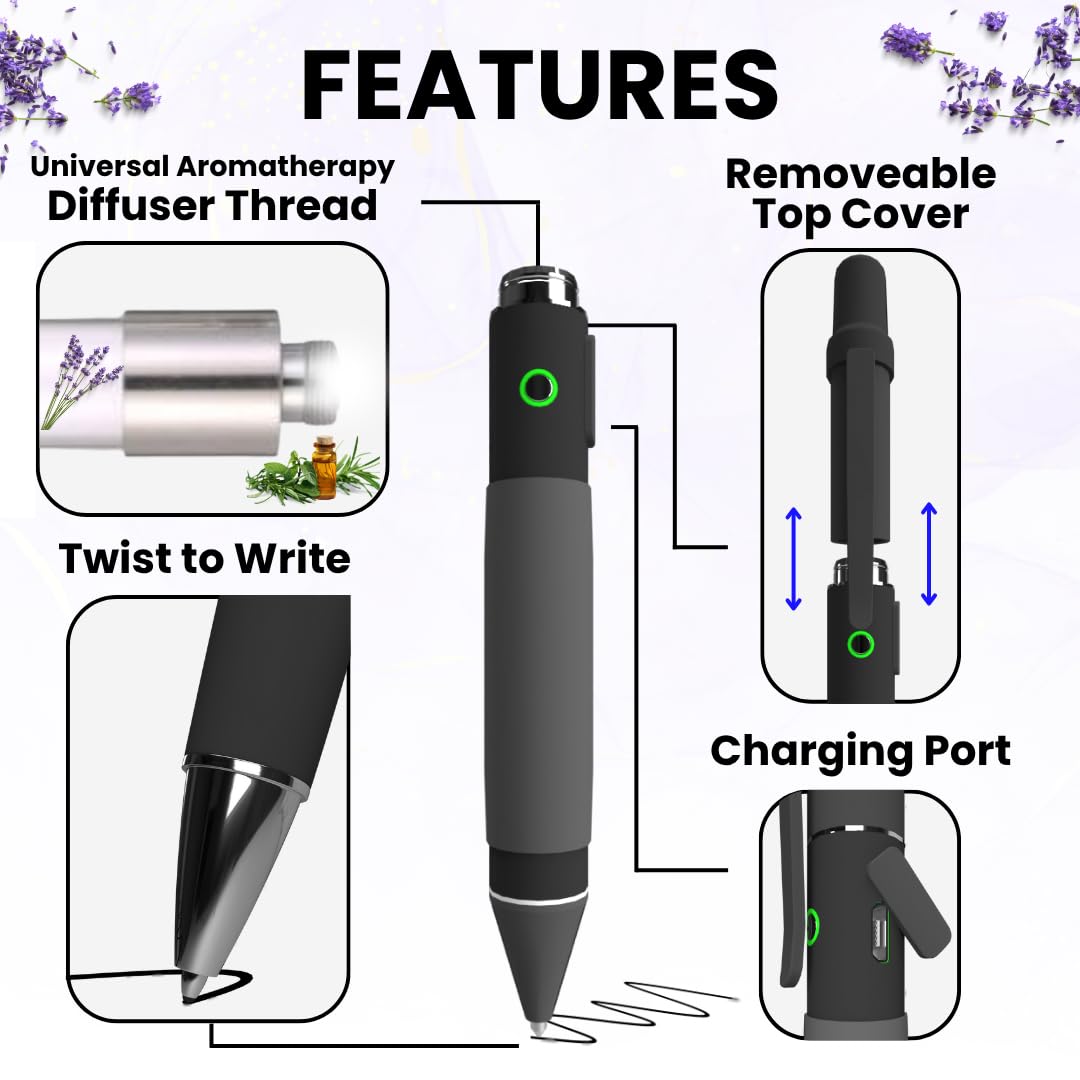 Penjamin aromatherapy pen ink-tip close-up showing real ink tip detail