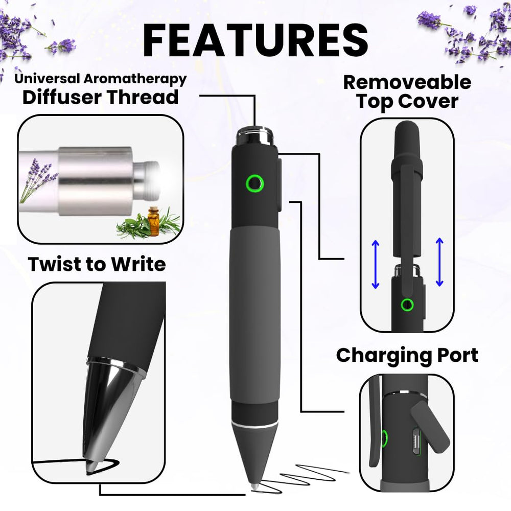 Penjamin aromatherapy pen ink-tip close-up showing real ink tip detail