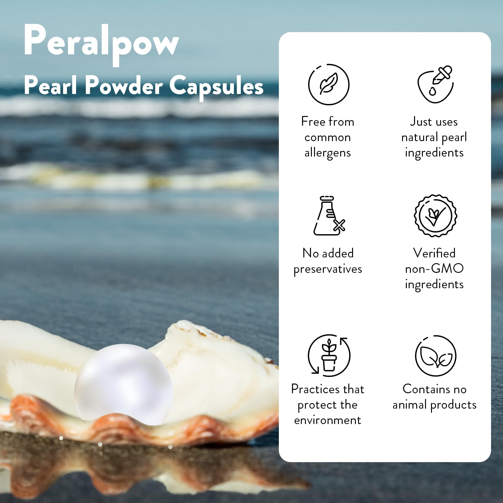 Peralpow capsule implying heart health and clearer eyes