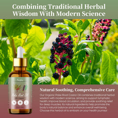 Peralpow poke root oil texture close-up shows quick absorption and a smooth feel.