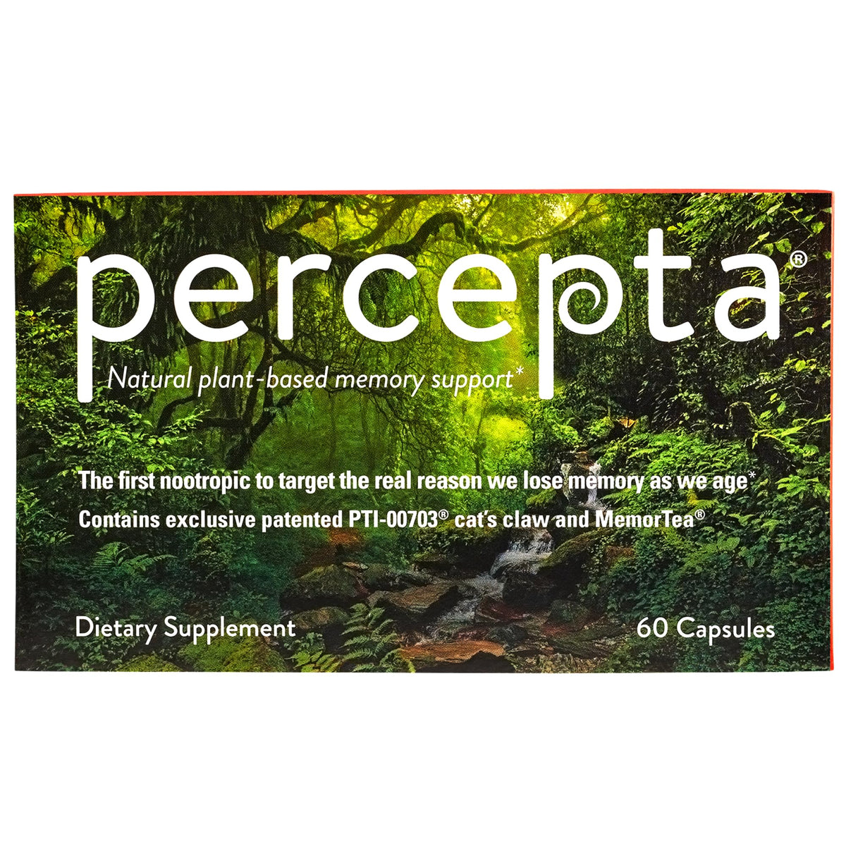 Percepta bottle pour for easy daily memory support and focus