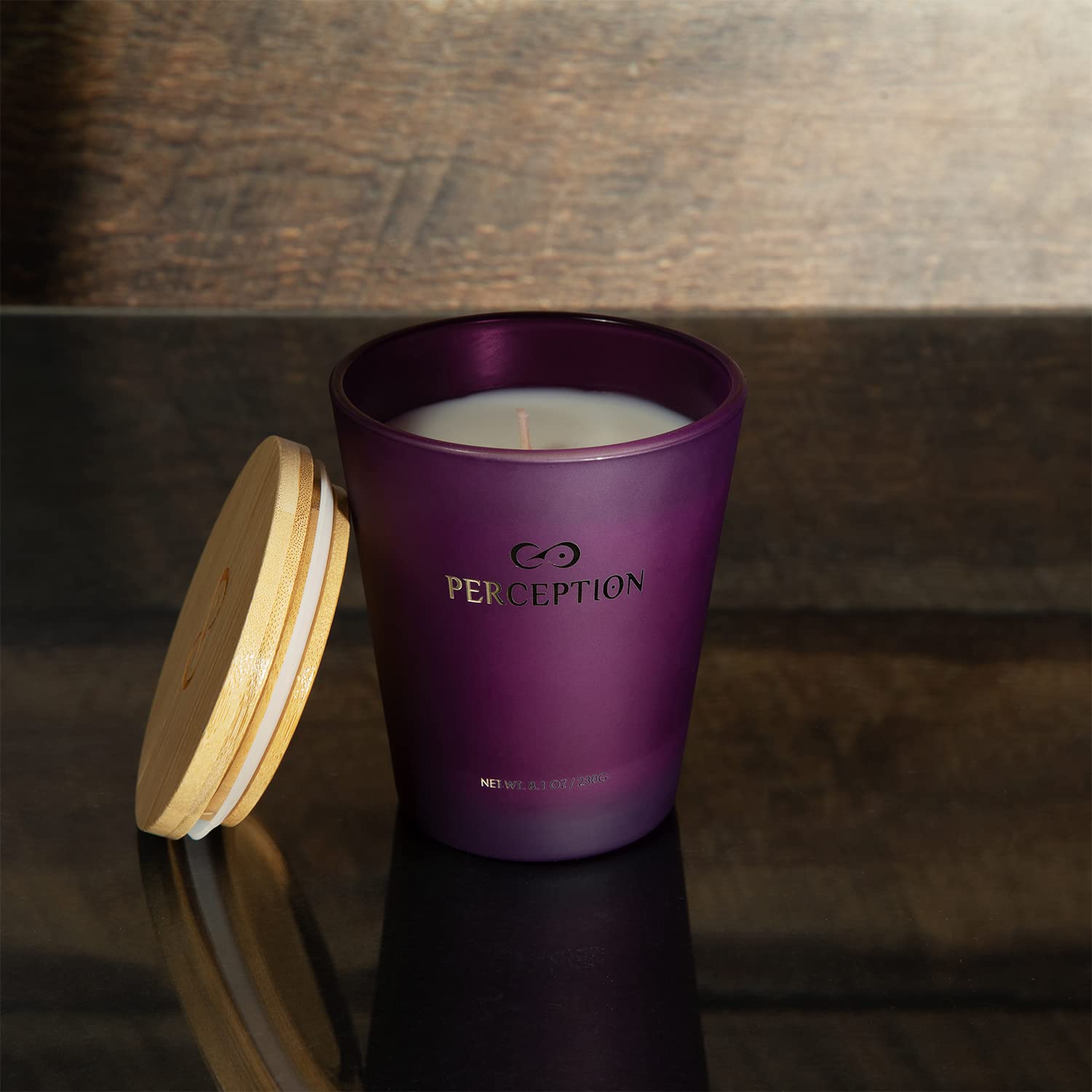 PERCEPTION AROMAS compostable bamboo lid seals freshness and eco-friendly storage