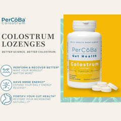Berry-flavored lozenges close-up highlighting premium formula for gut health