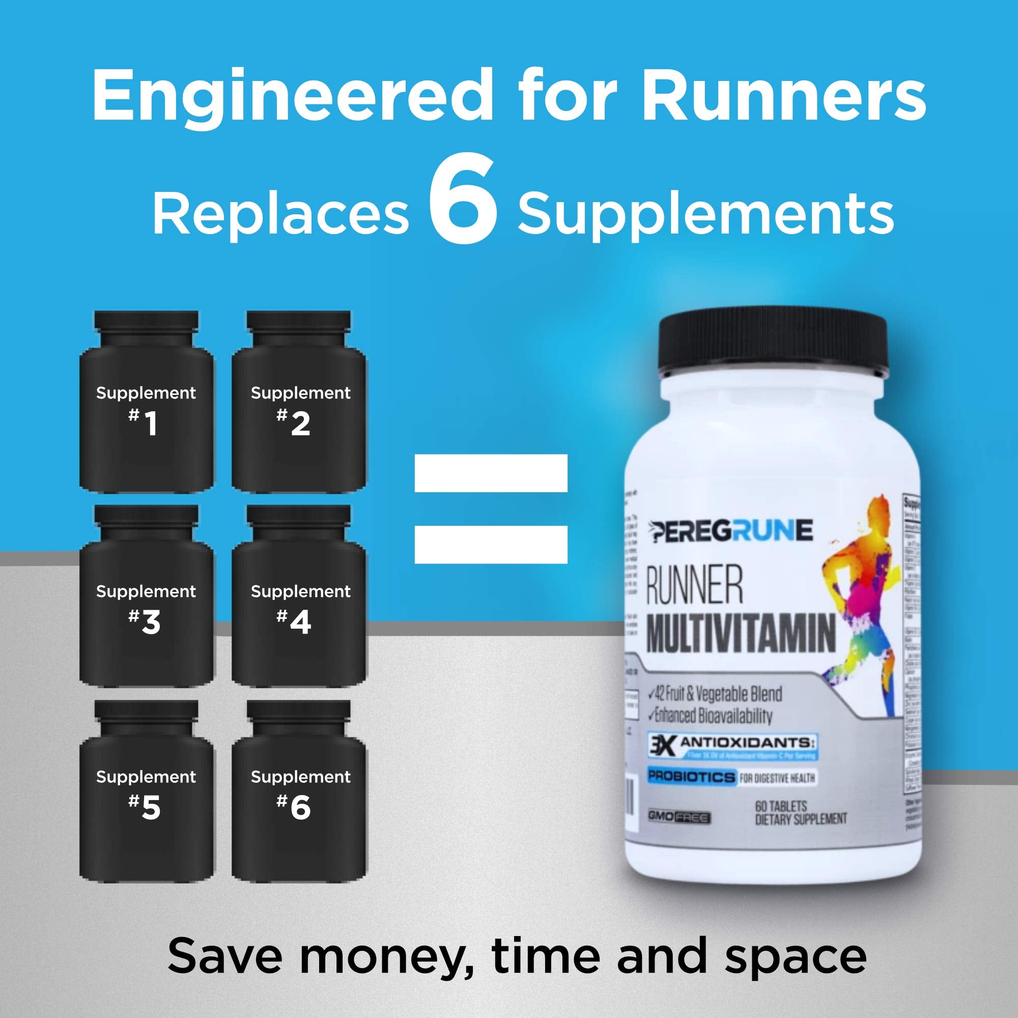 PEREGRUNE Vitamin B-Complex tablets provide essential energy support.