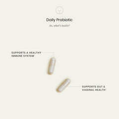 Perelel Daily Probiotic capsules close-up with 10B CFU emphasis.