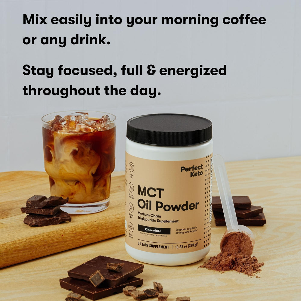 Perfect Keto 7g MCT Oil Powder for keto-friendly energy on the go