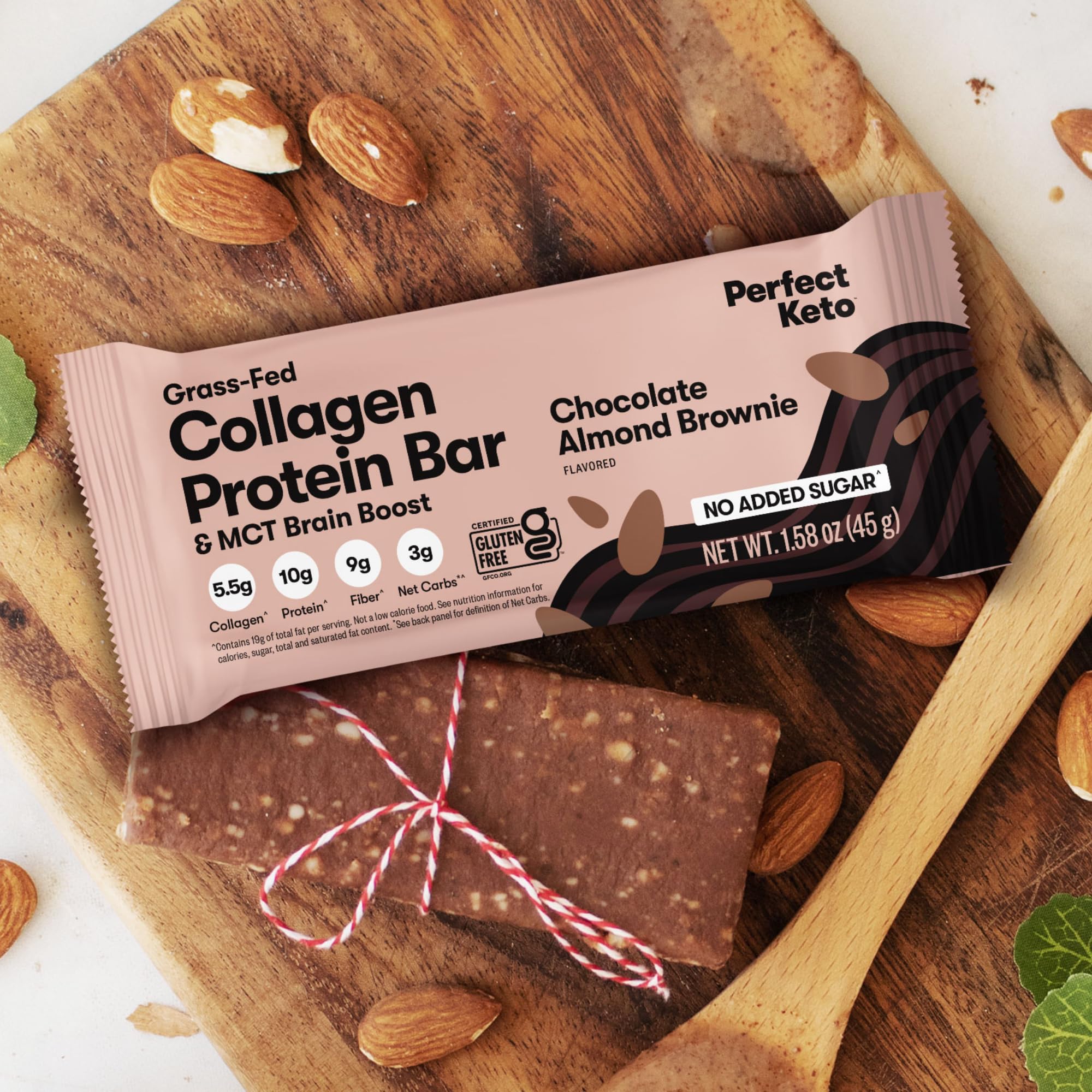 Perfect Keto Bars ingredients include collagen and MCT for energy