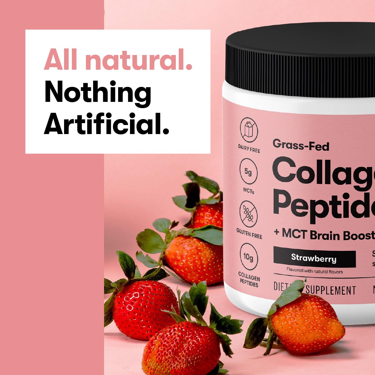 Perfect Keto Collagen Peptides Gluten-Free Packaging emphasizes allergen-friendly formula.