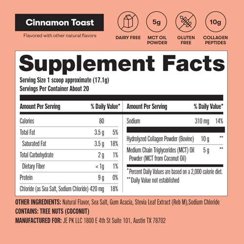 Perfect Keto Collagen Peptides MCT Oil Blend supports energy during the day.
