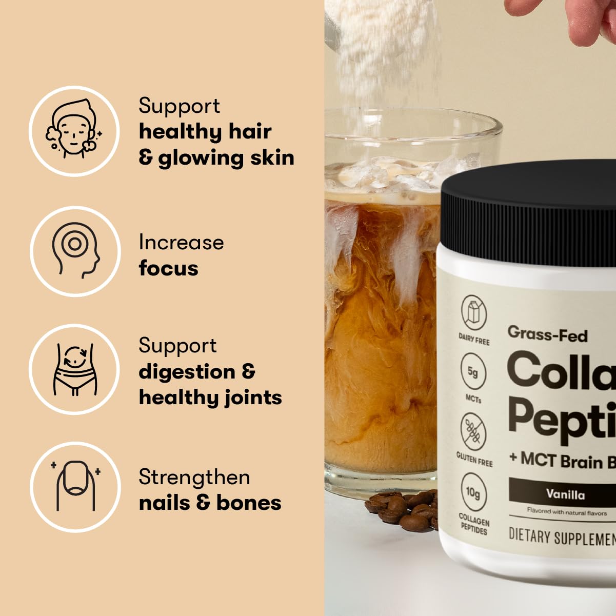 Perfect Keto Collagen Powder packaging front; premium grass-fed collagen in convenient form.