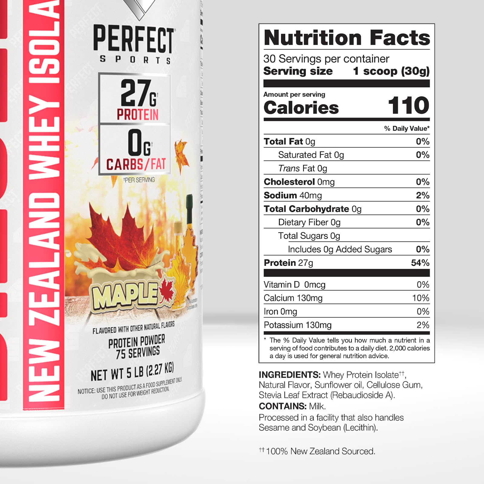 Perfect Sports Diesel whey isolate shaker cup mixing smoothly in a glass.