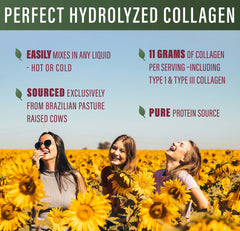 Perfect Supplements hydrolyzed collagen dissolves quickly in hot liquid.