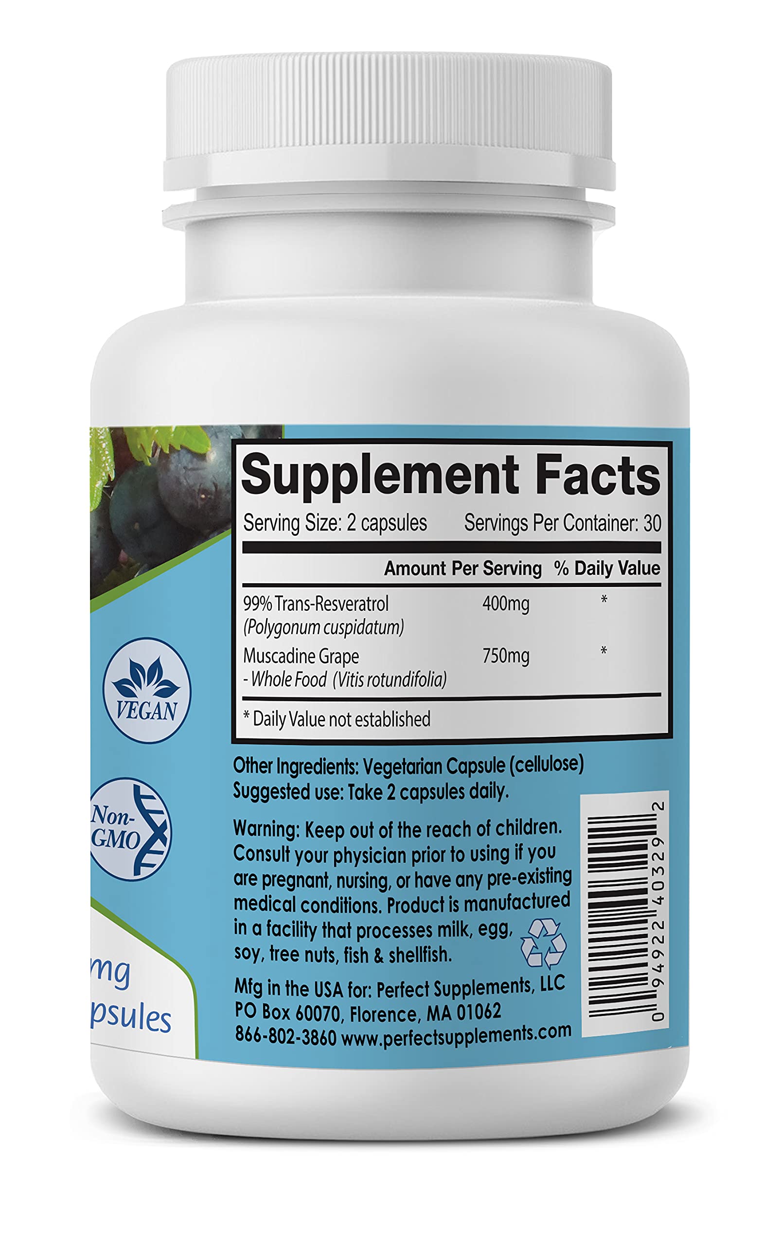Perfect Supplements Rhodiola Rosea capsules support sustained energy and a calmer mood.