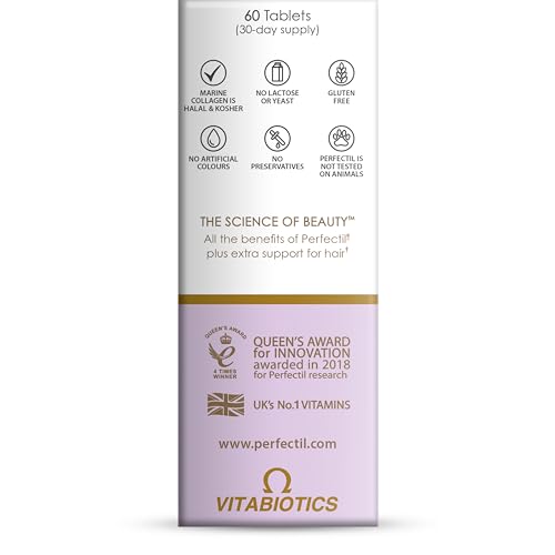 Perfectil bottle pour capturing easy daily dosage for hair health.