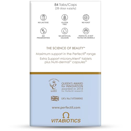 Perfectil Max hair-health focus shows selenium and zinc supporting hair health.