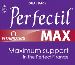 Perfectil Max two-in-one pack highlights convenient daily beauty supplementation.