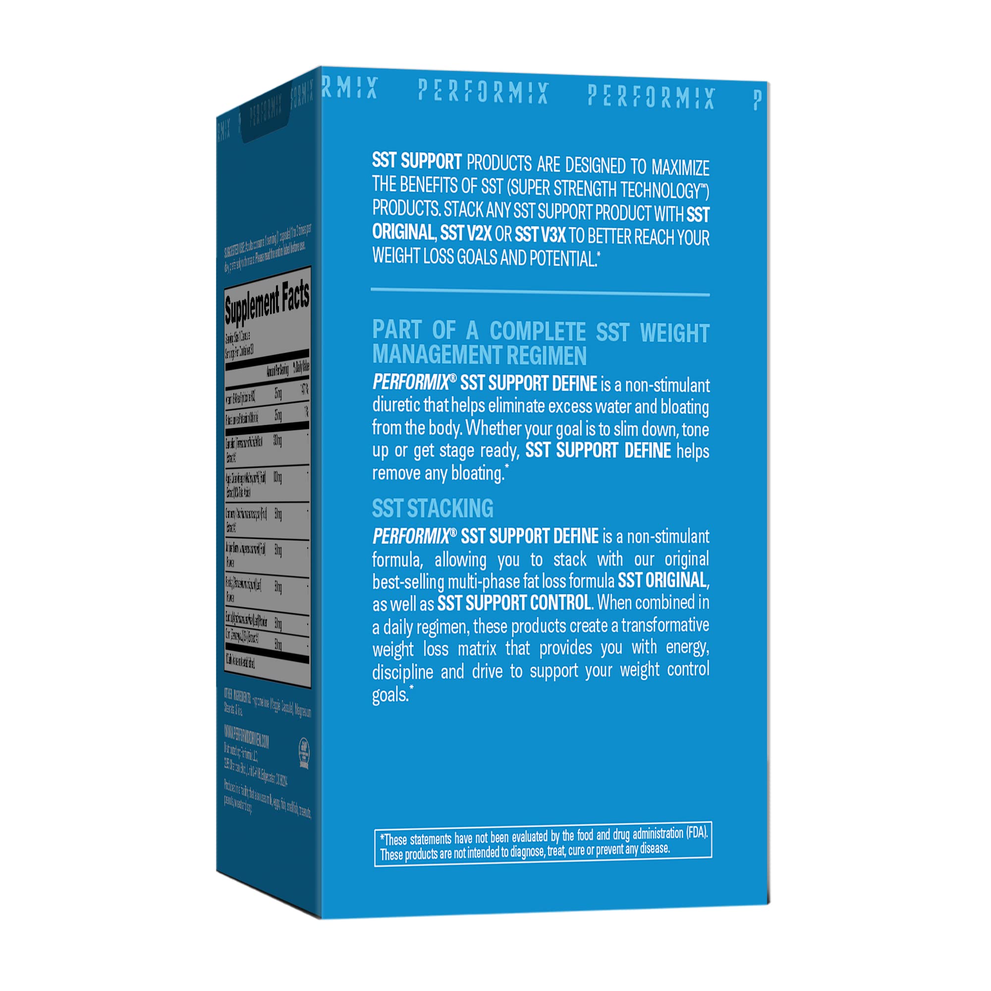 60-serving pack image of PERFORMIX SST Support Define for daily use.