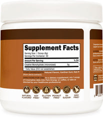 Perk Creamatine creamy shake served in glass highlighting a sugar-free option