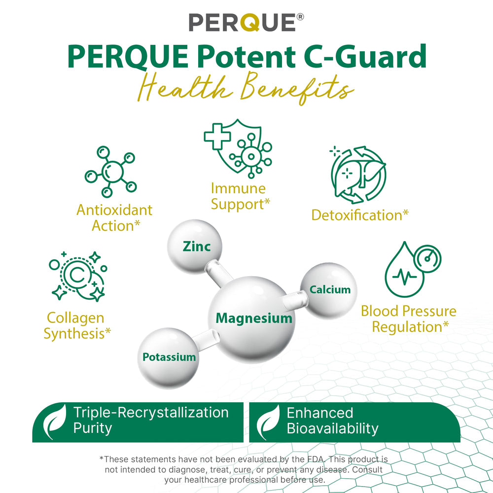 PERQUE Potent C Guard powder in a 16 oz jar makes daily refreshment easy.