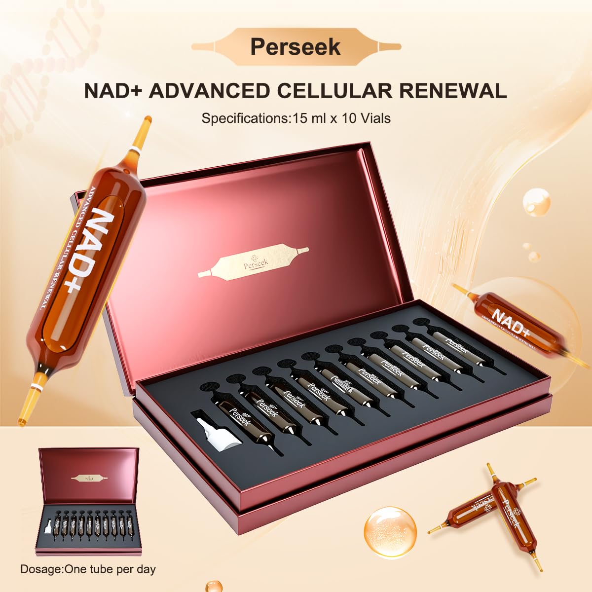 Perseek NAD+ vials fit into daily routine