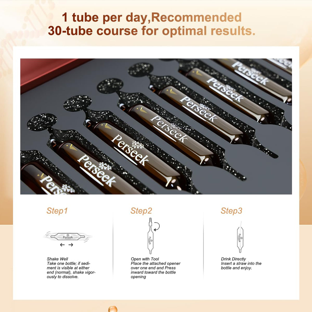 Perseek NAD+ golden liquid hints at premium formula