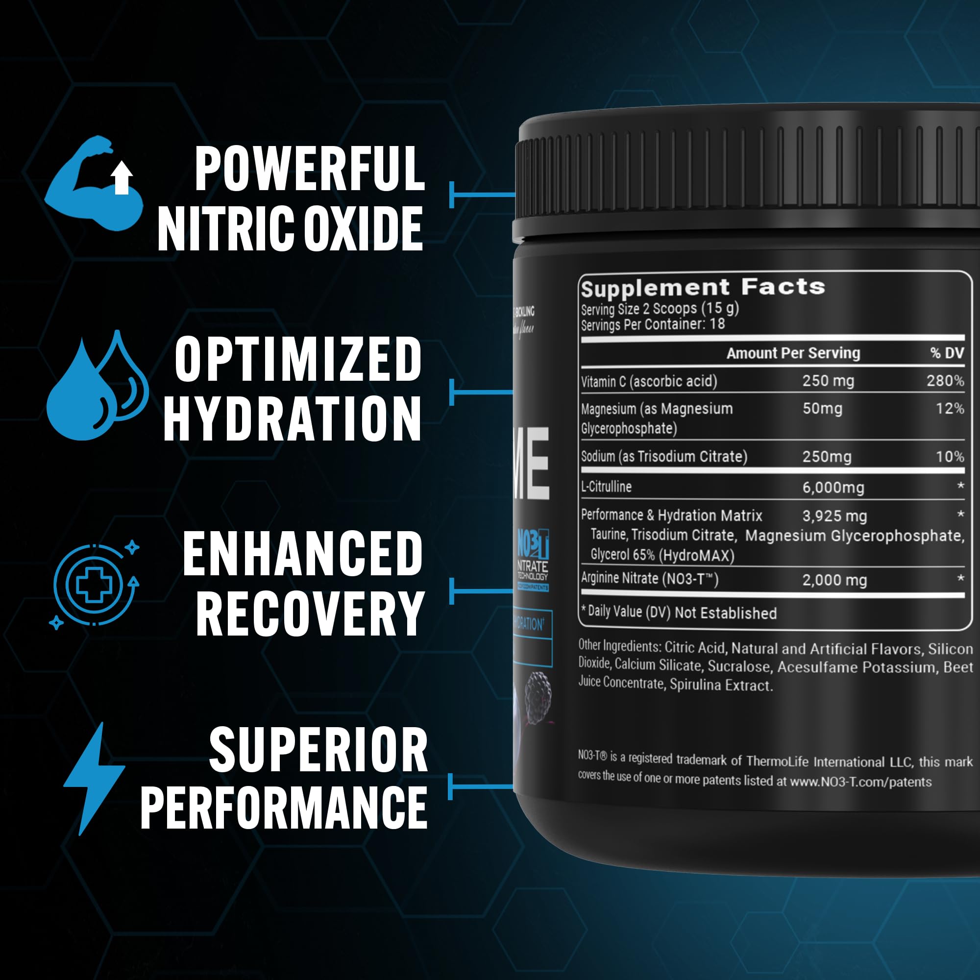 PEScience High Volume scoop illustrates precise dosing for workouts