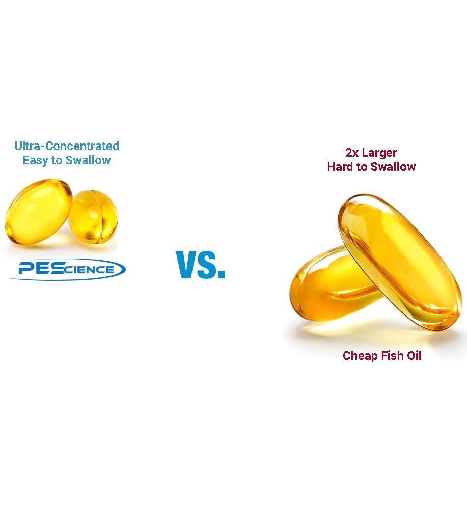 PEScience Omega-3+ easy-to-swallow softgels during daily routine.