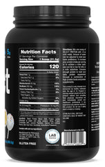 PEScience Select Protein Cake Pop glass with prepared shake highlights smooth texture
