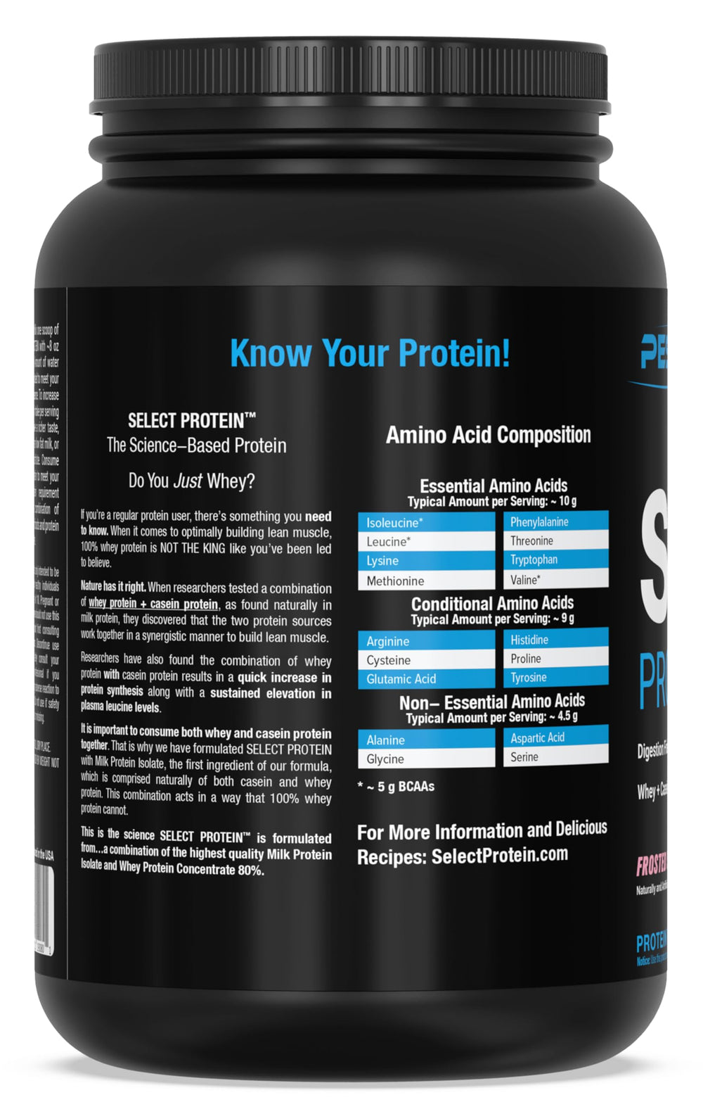 Serving suggestion with PEScience Select Protein for a protein-rich snack.