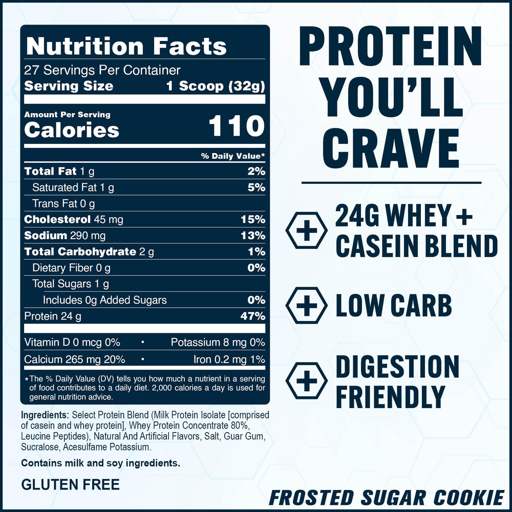 PEScience Select Protein Frosted Sugar Cookie shake blended with milk.