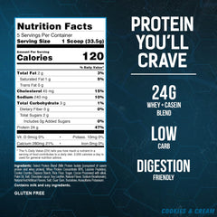 PEScience Select dry scoop showing high-protein powder for meals