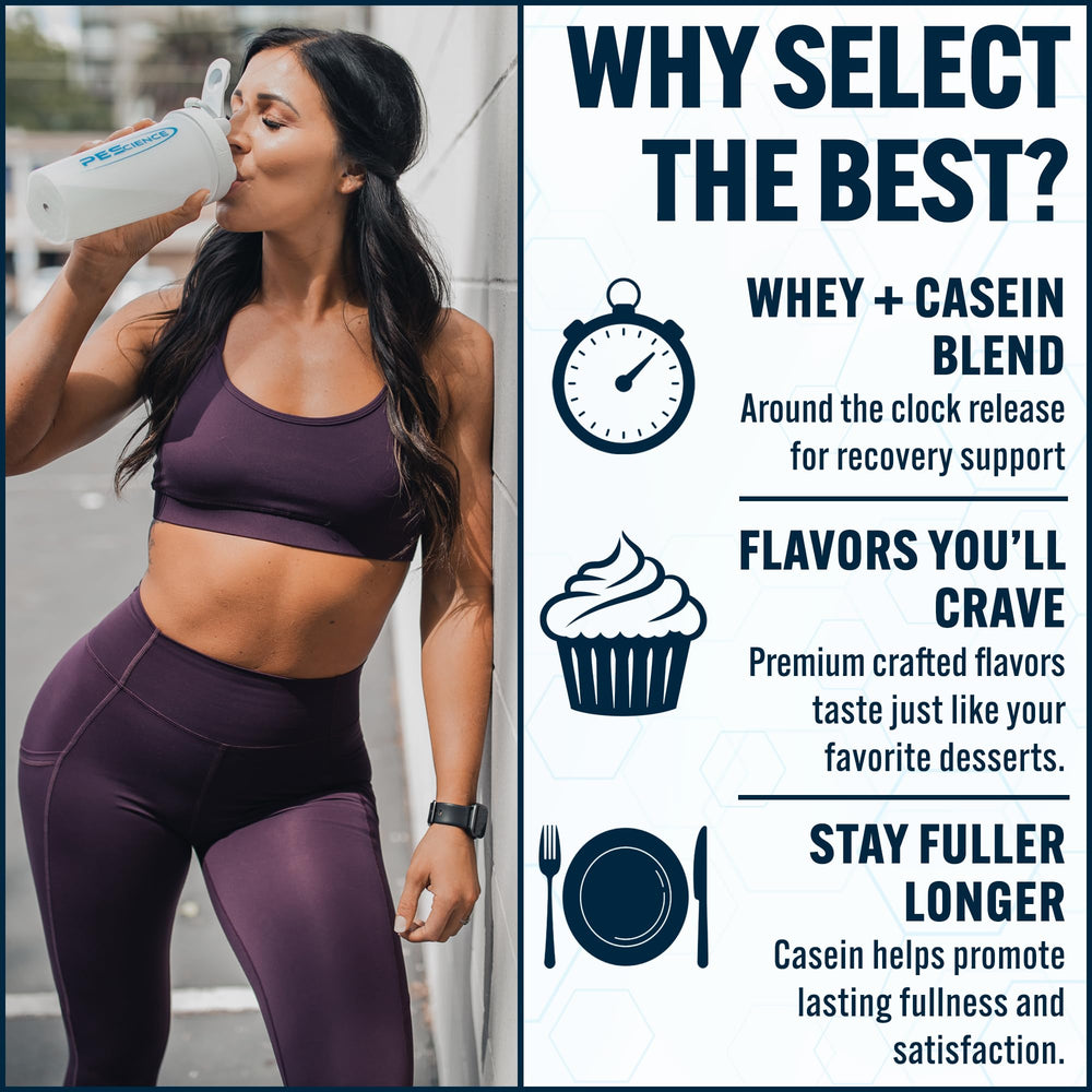 PEScience Select Protein powder smoothie bowl highlighting versatile meal option.