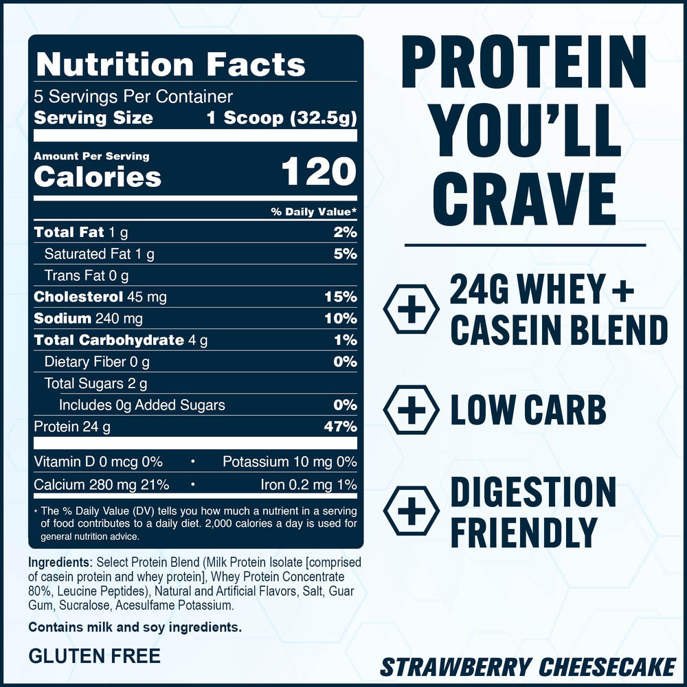 Strawberry cheesecake swirl in PEScience Select for flavorful shake