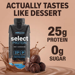 PEScience Select RTD glass pour showing smooth Chocolate Truffle texture