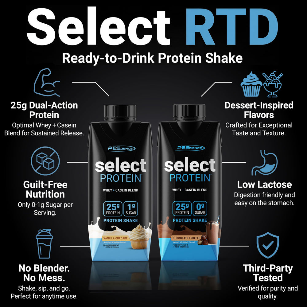 PEScience Select RTD kitchen-counter setup ready-to-drink meal option