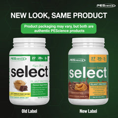 PEScience Select Vegan Chocolate Peanut Butter shake in glass for a smooth blend.