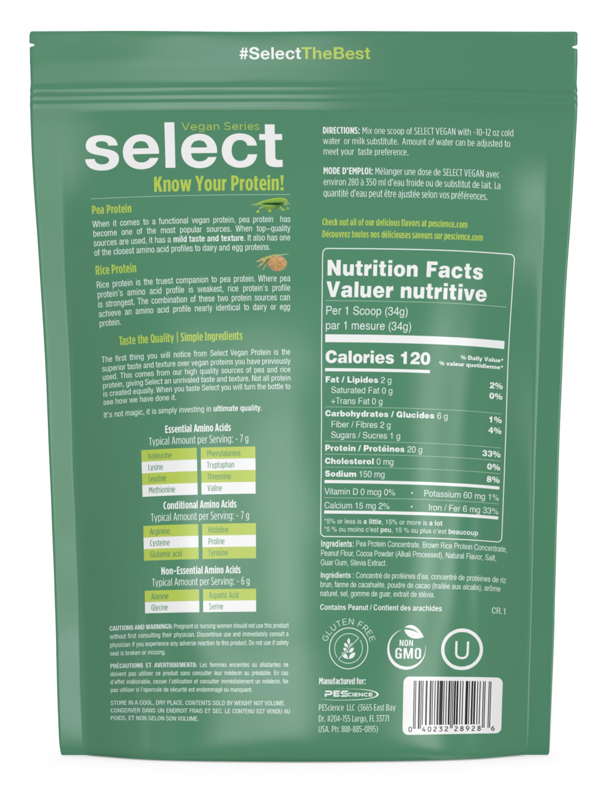 PEScience scoop image shows convenient single-serving for on-the-go protein boosts