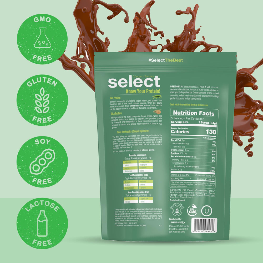 PEScience Select Vegan travel-size bag is ideal for sampling while traveling