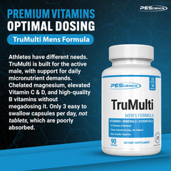 Three-capsule serving highlights easy, consistent dosing for active men.