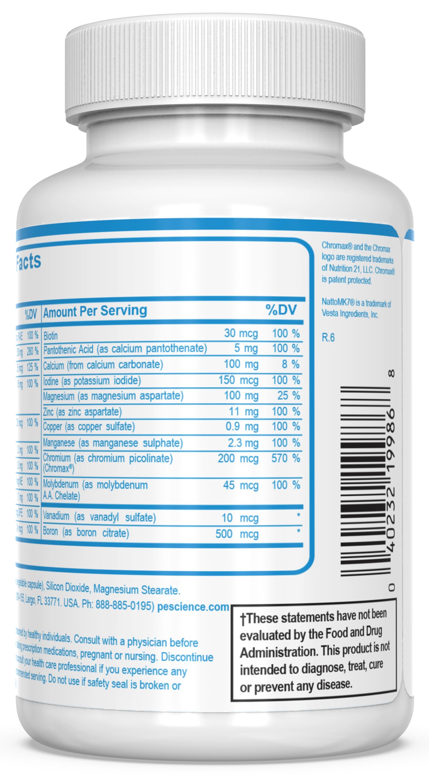 Manufactured in a USA cGMP facility for quality control.