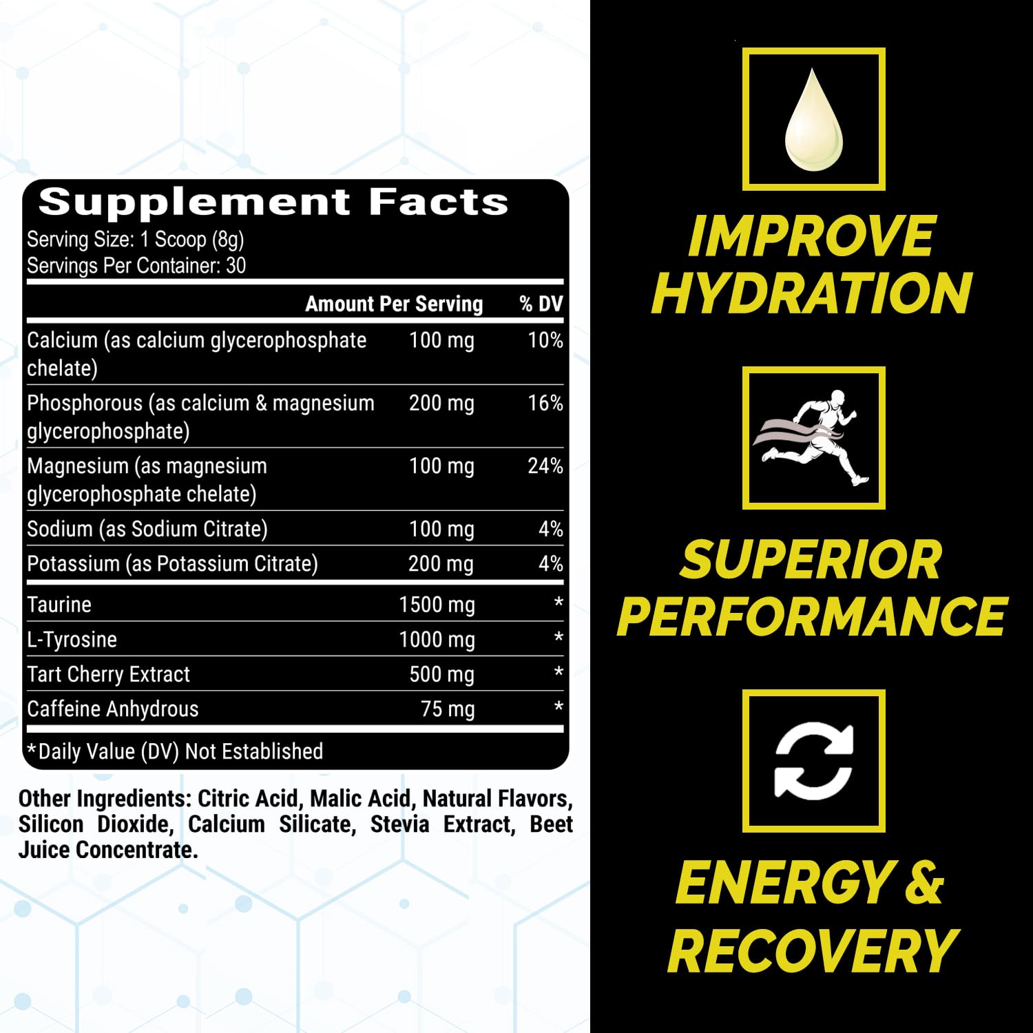 PEScience Versalyte Charged serving packets arranged for on-the-go hydration