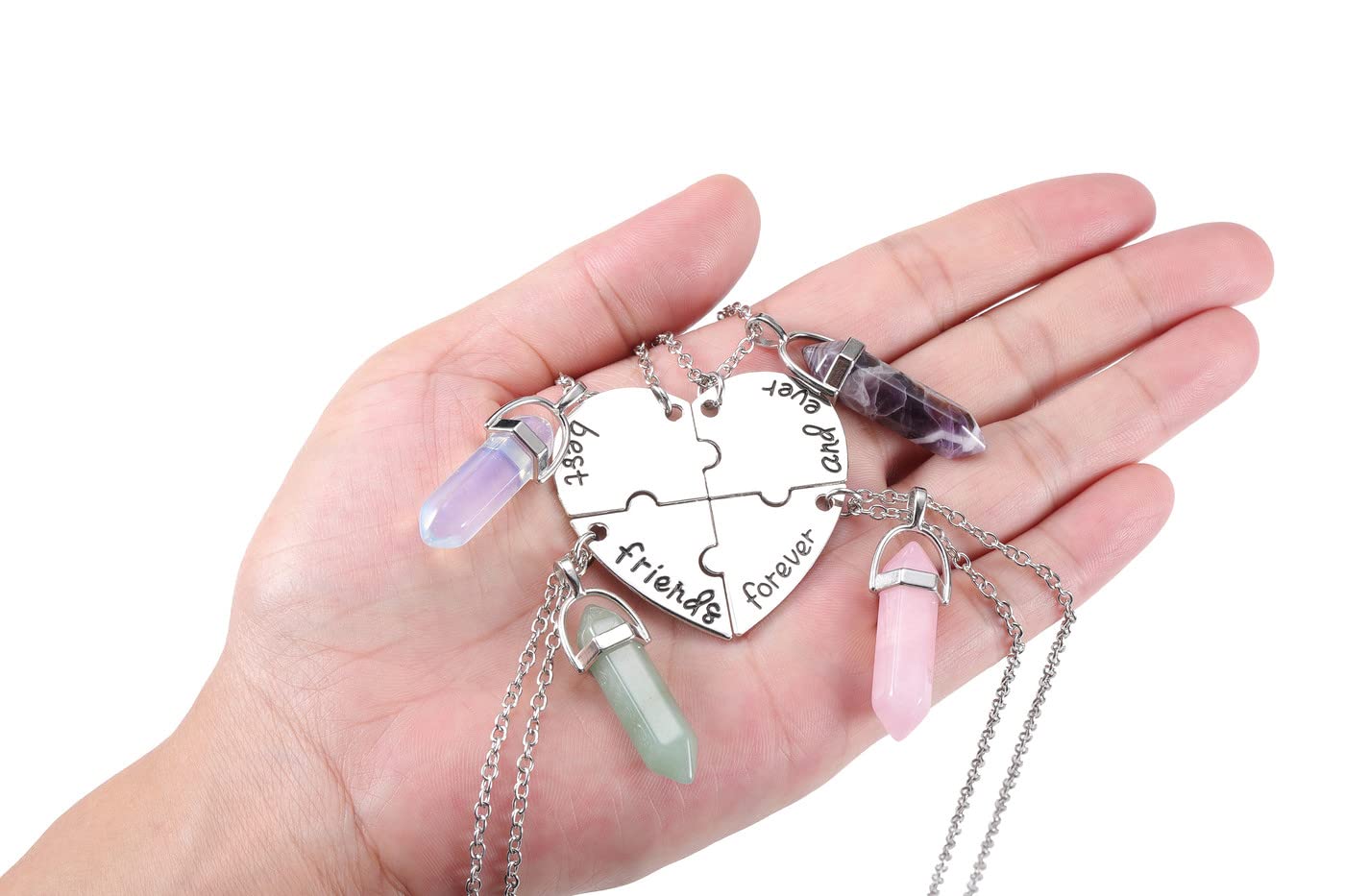 PESOENTH BFF green aventurine pendant necklace promotes balance