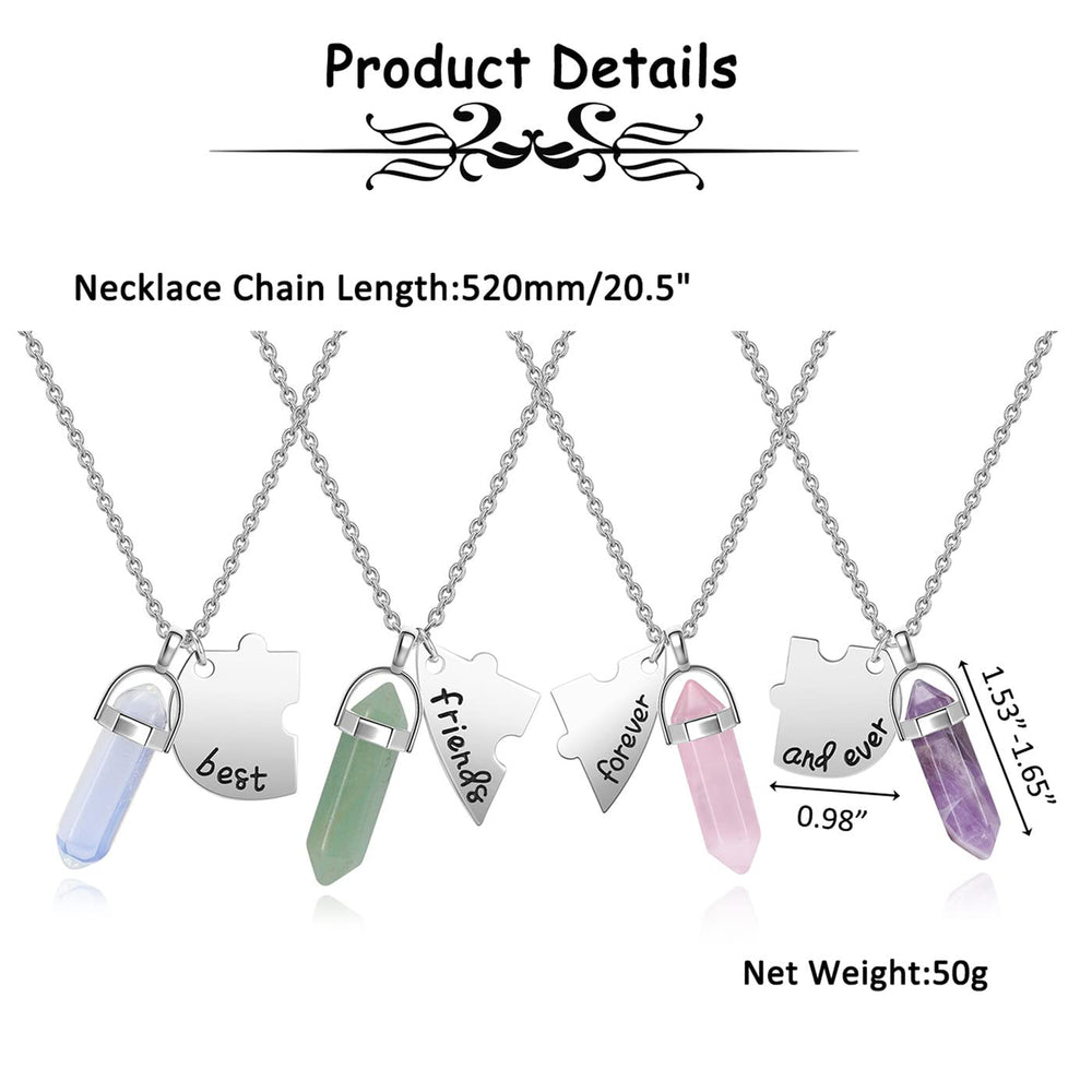 PESOENTH BFF opalite pendant necklace shines with iridescent glow