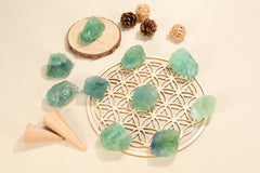 PESOENTH fluorite crystal for DIY jewelry and crafts
