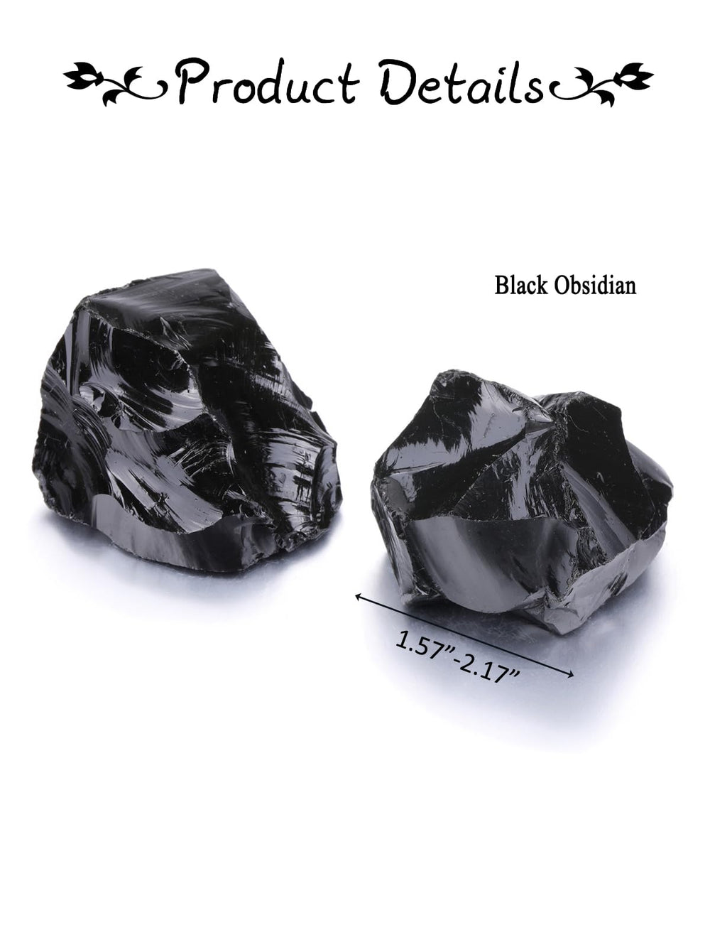 PESOENTH Obsidian Reiki meditation tool supports focus and grounding.
