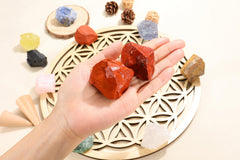 PESOENTH Red Jasper stone ready for wire wrapping and handmade jewelry.