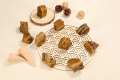 PESOENTH Tiger Eye crystals for DIY jewelry, wire wrap, and crafts.