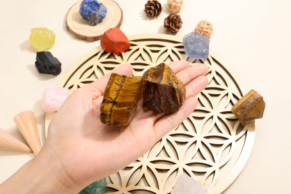 PESOENTH Tiger Eye fountain stone for garden or water features.
