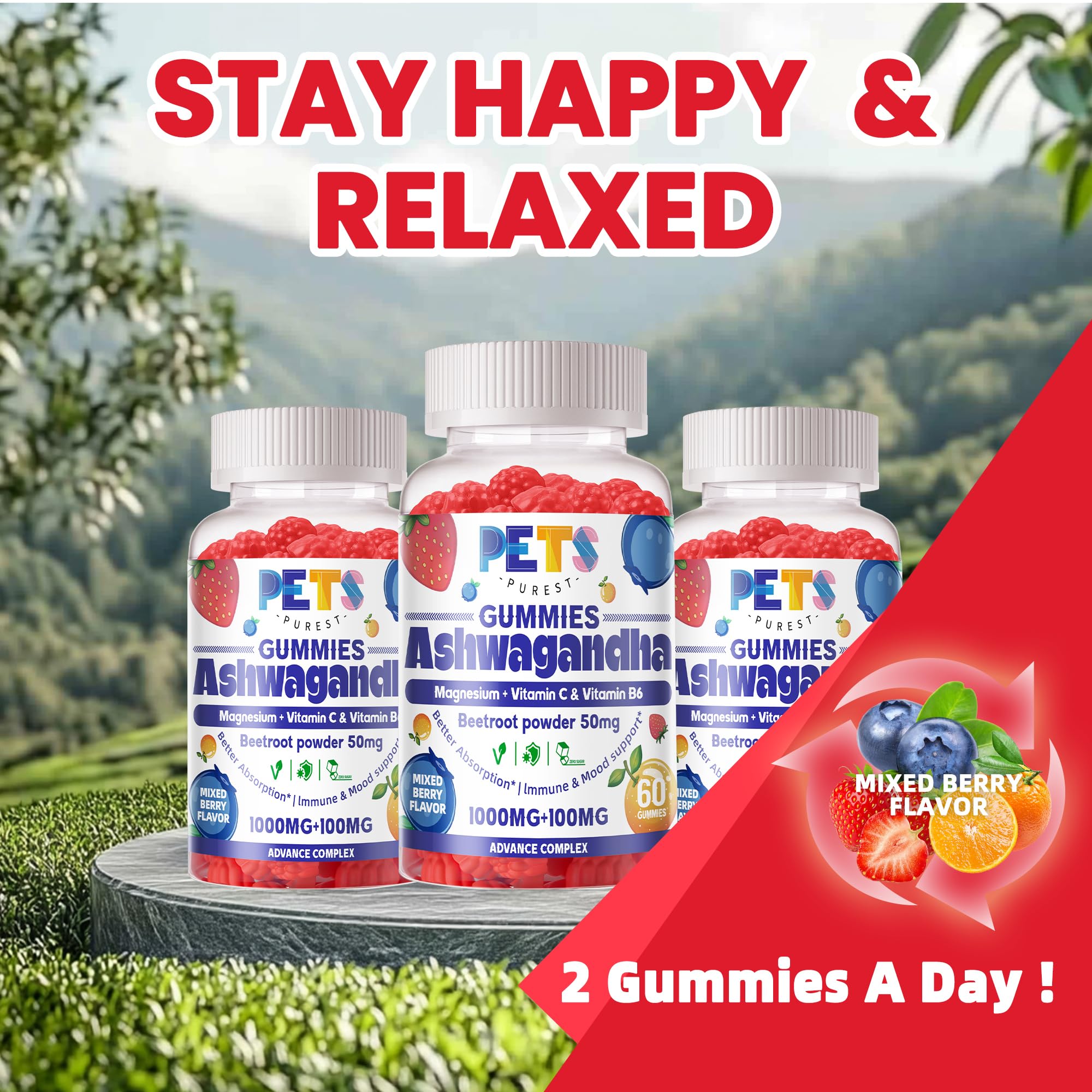 Pets Purest gelatin-free non-GMO ingredients list on bottle