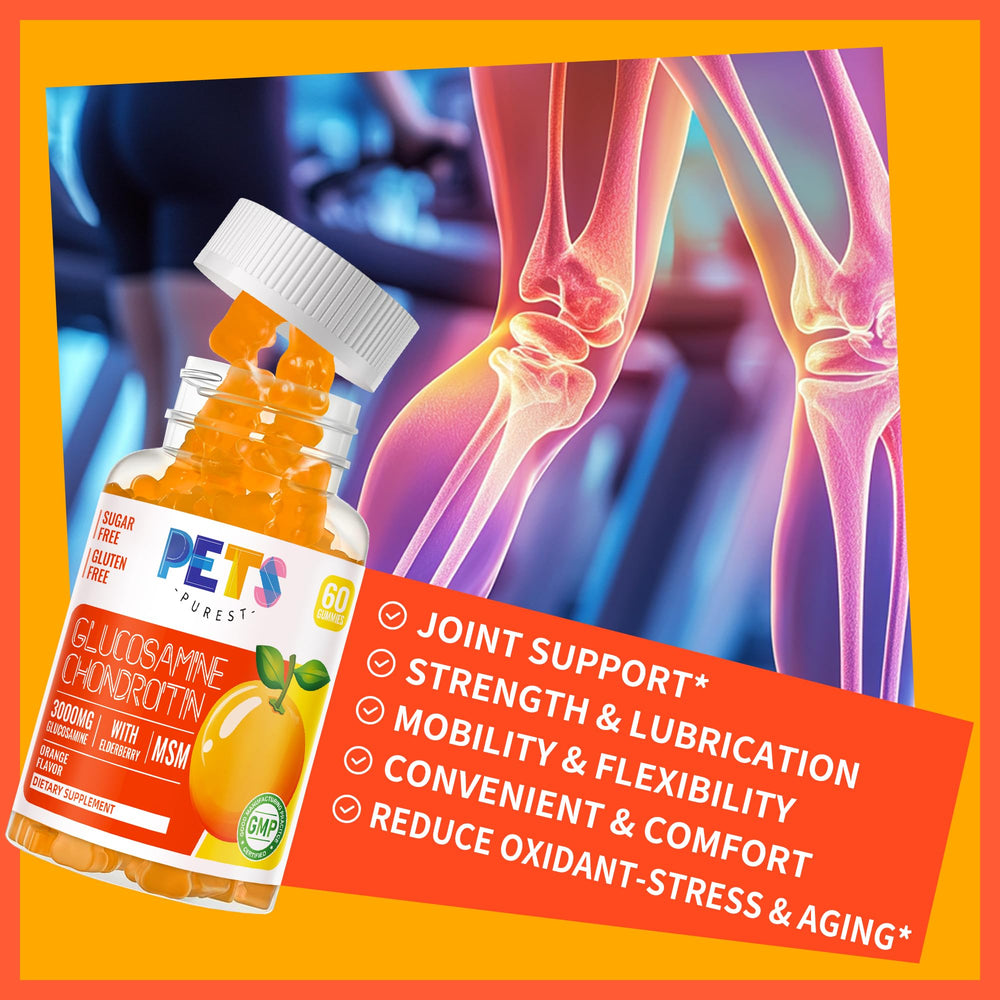 Pets Purest gummies closeup-chews highlight chewy texture and pleasant aroma.